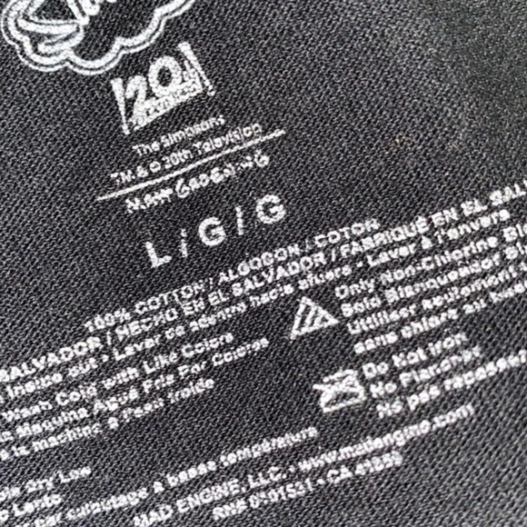 The Simpsons skeleton T-shirt size large - Picture 5 of 6